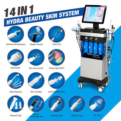 Buy Multifunctional 14 In 1 Hydrafacial Dermabrasion Machine With 10.4 Inch Touch Screen online manufacture