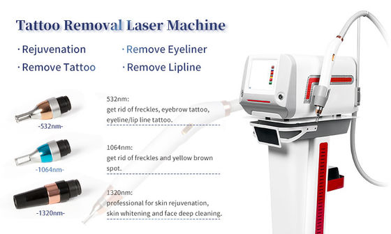 Solve All Pigment Problems Multifunctional Nd Yag Laser Tattoo Removal Machine with Multiple Wavelengths
