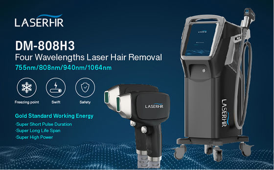 Oem 1800w 4 Wavelength 755 808 1064 Laser Hair Removal Machine Permanent Hair Remover Diode Laser Epilator